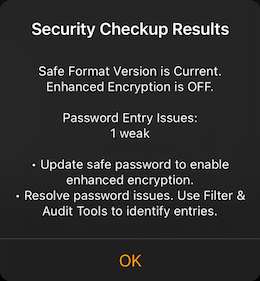 Security Checkup iOS