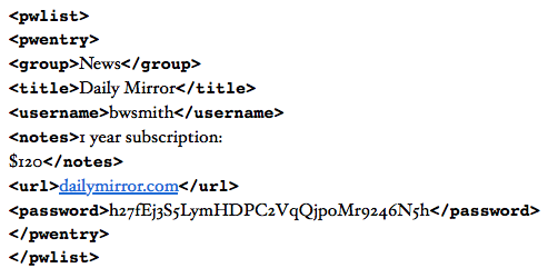 xml sample